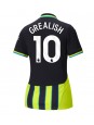 Billige Manchester City Jack Grealish #10 Bortedrakt Dame 2024-25 Kortermet